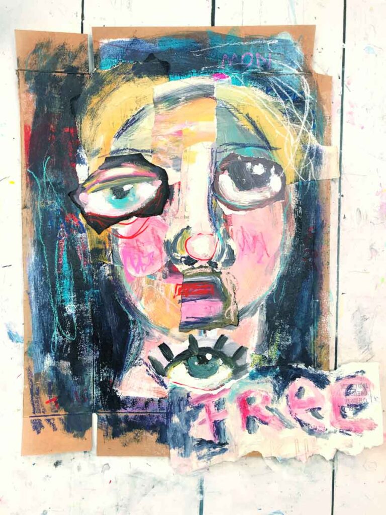 Free Original Painting Iris Impressions Art Shop